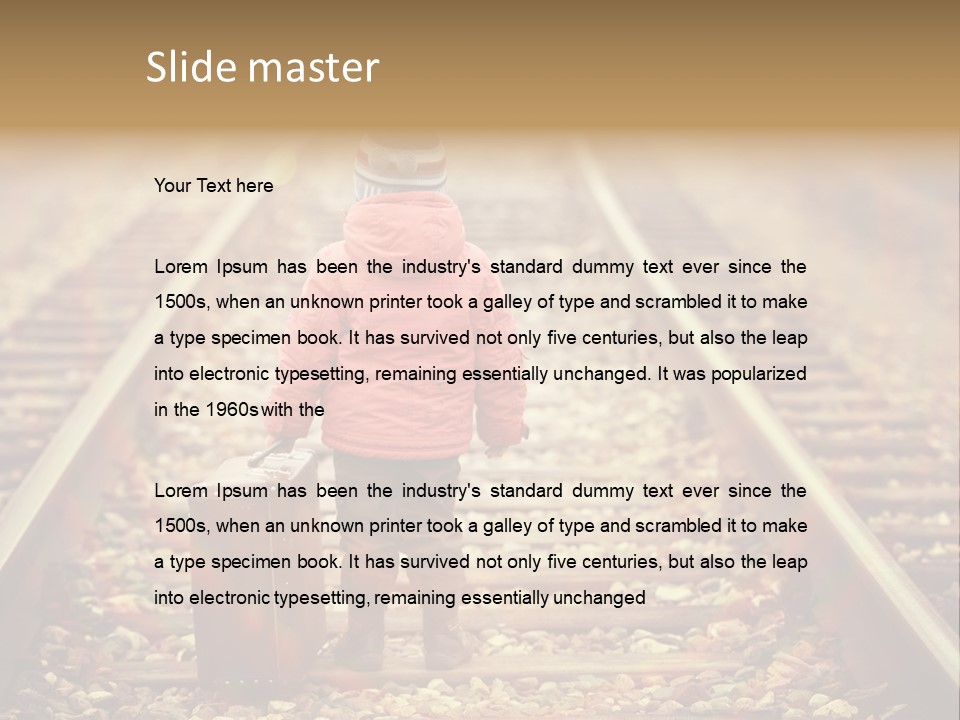 School Boy Assistant PowerPoint Template