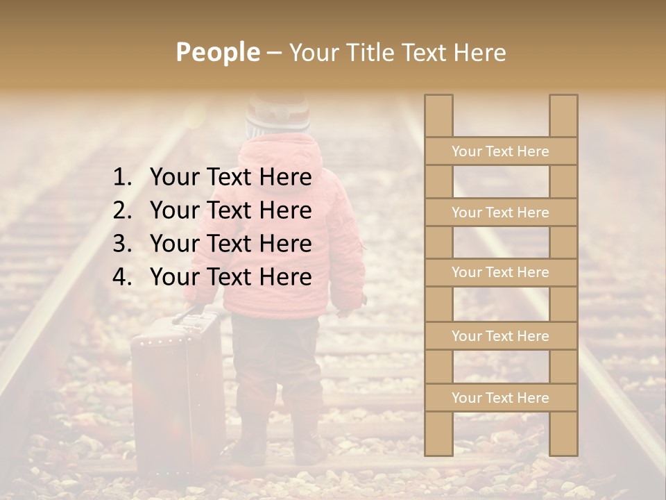 School Boy Assistant PowerPoint Template