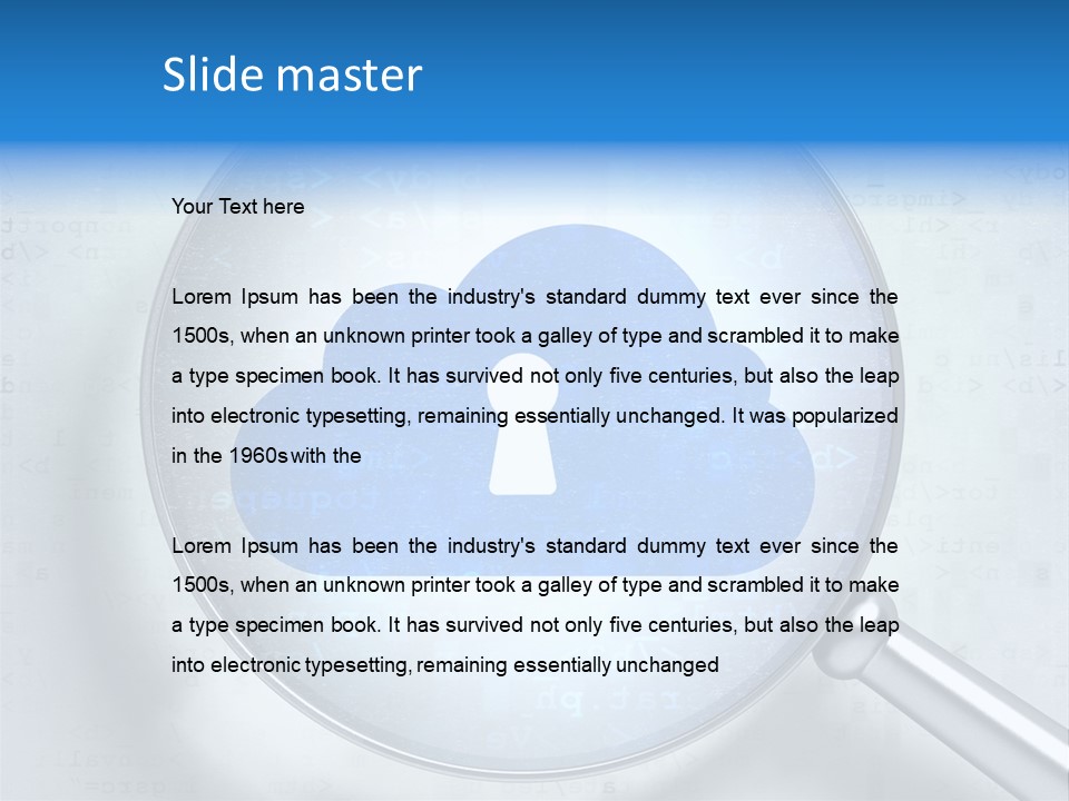 Information Cloud Tech PowerPoint Template