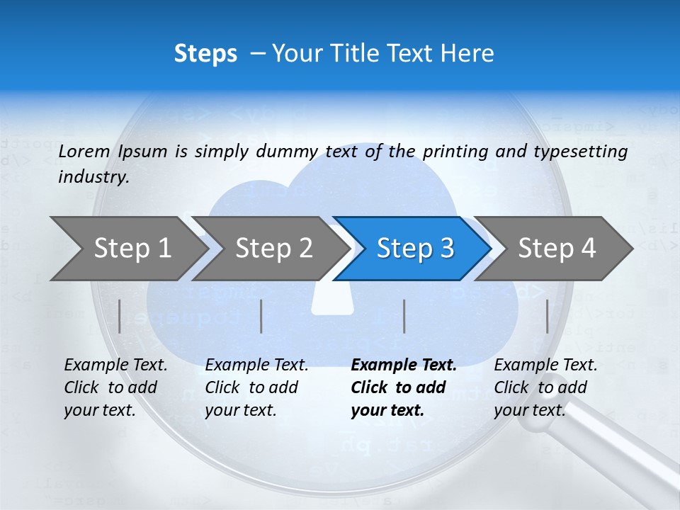 Information Cloud Tech PowerPoint Template