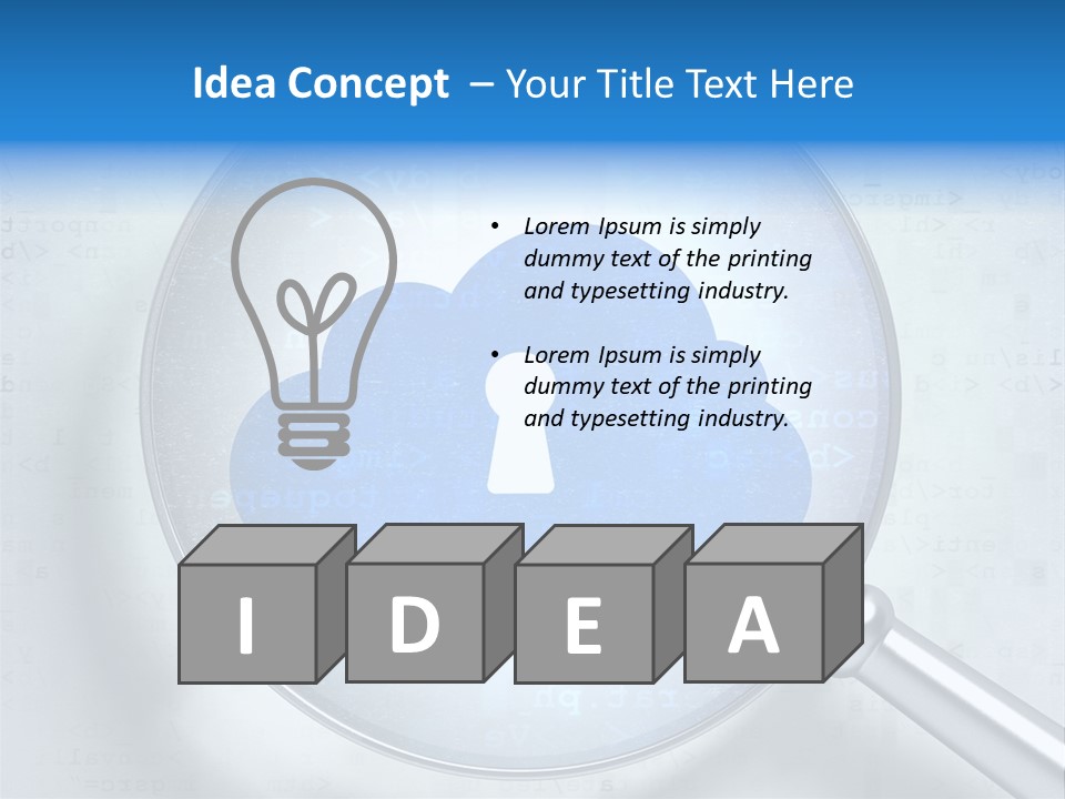 Information Cloud Tech PowerPoint Template