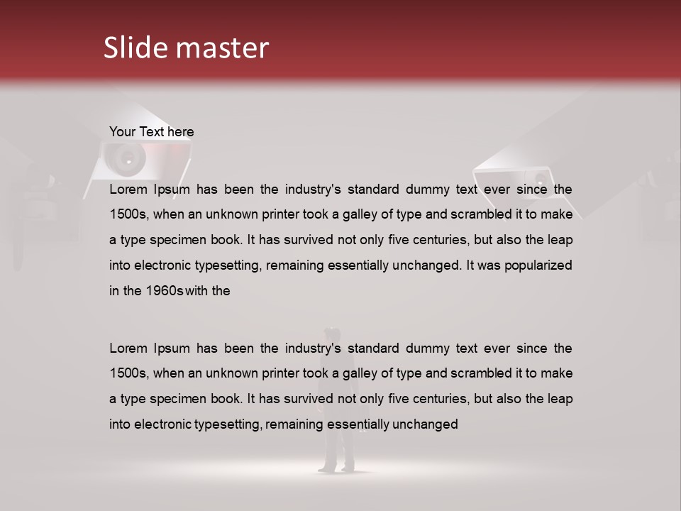 Protection Man Electronic PowerPoint Template