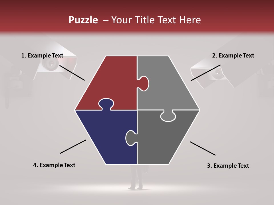 Protection Man Electronic PowerPoint Template