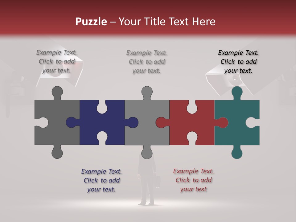 Protection Man Electronic PowerPoint Template