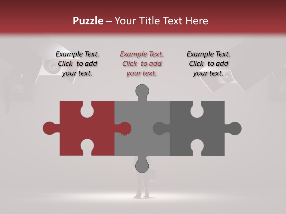 Protection Man Electronic PowerPoint Template