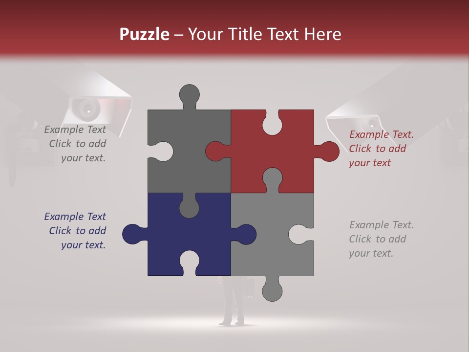 Protection Man Electronic PowerPoint Template