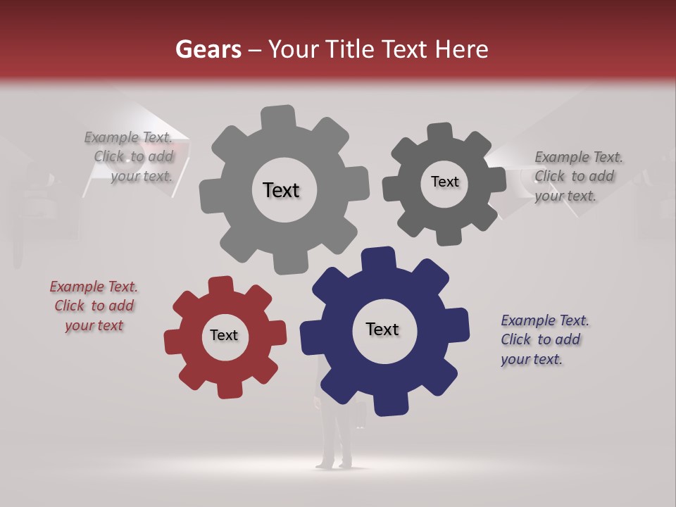 Protection Man Electronic PowerPoint Template