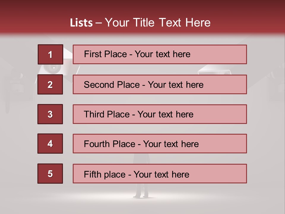Protection Man Electronic PowerPoint Template