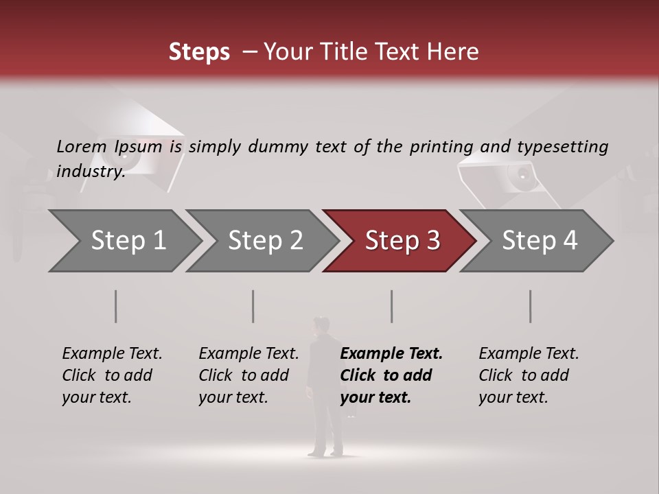 Protection Man Electronic PowerPoint Template