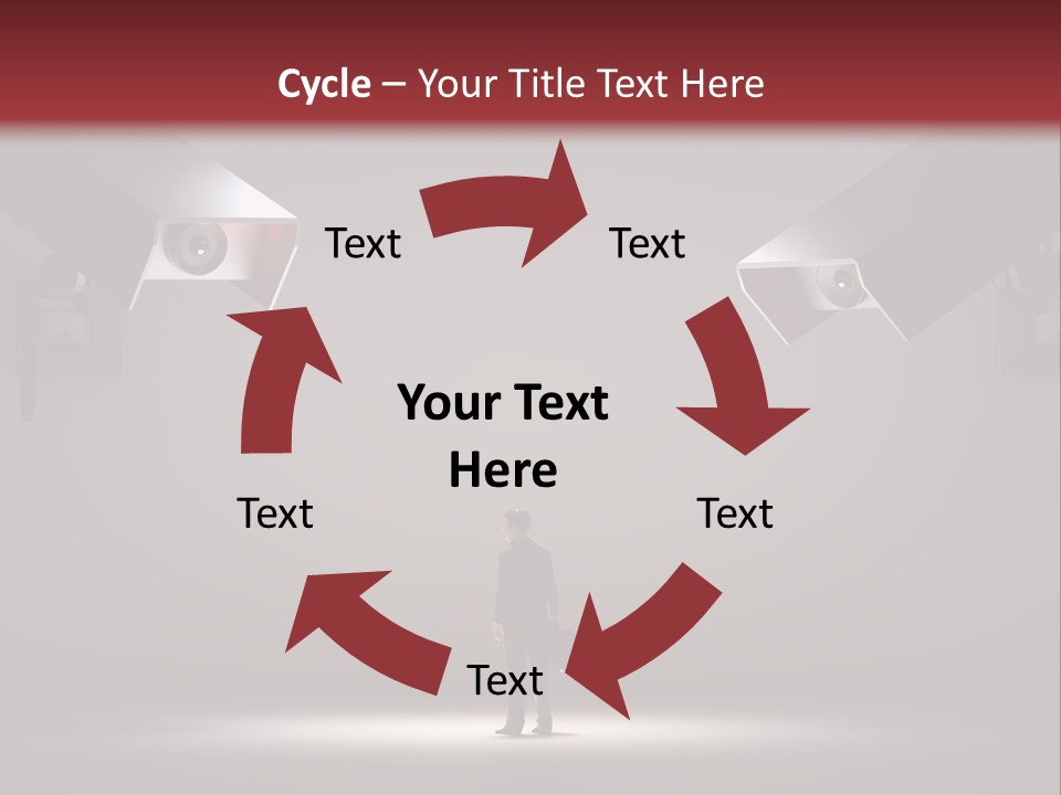 Protection Man Electronic PowerPoint Template