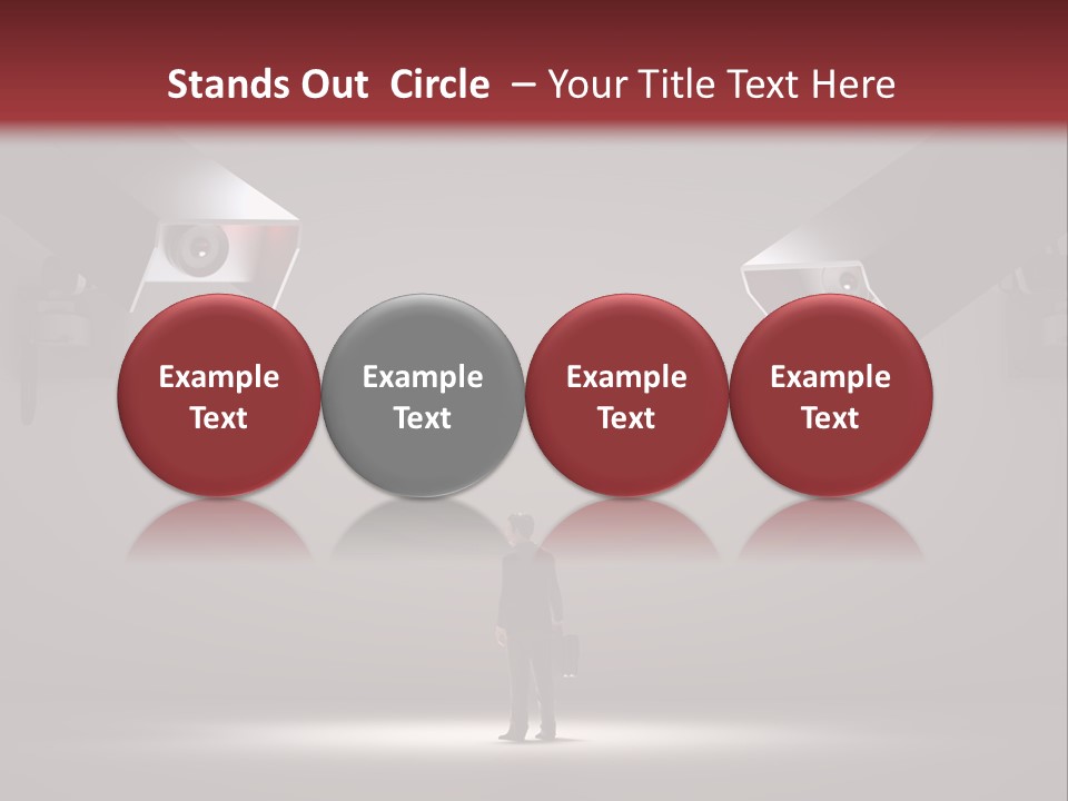 Protection Man Electronic PowerPoint Template