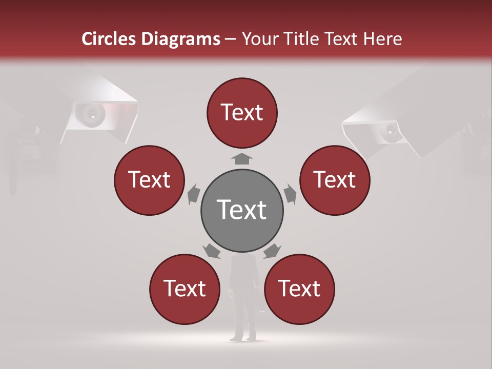 Protection Man Electronic PowerPoint Template