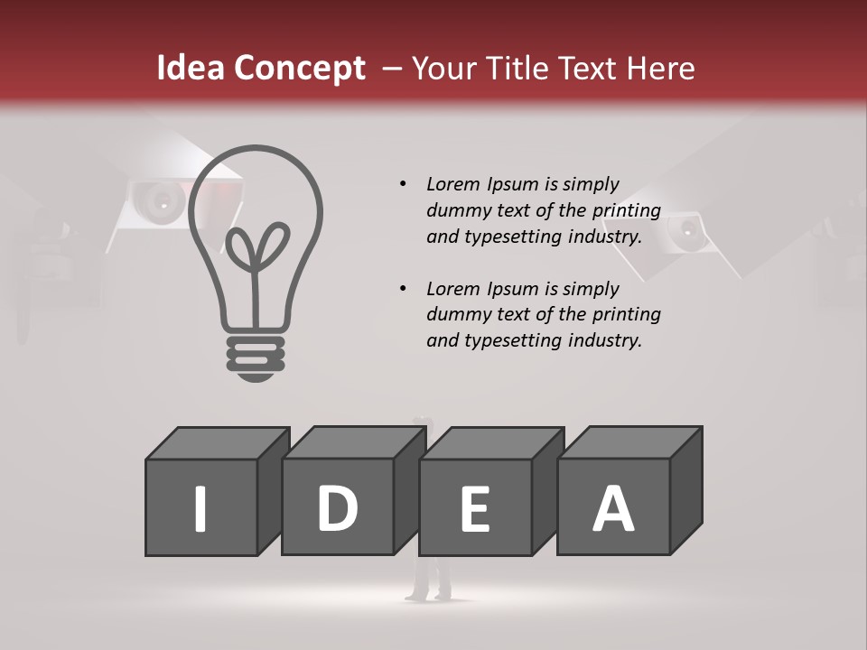 Protection Man Electronic PowerPoint Template