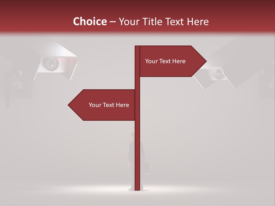 Protection Man Electronic PowerPoint Template