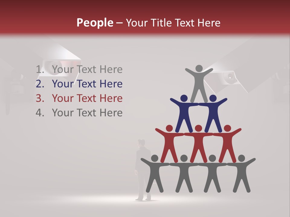 Protection Man Electronic PowerPoint Template