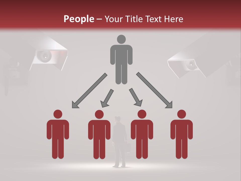 Protection Man Electronic PowerPoint Template