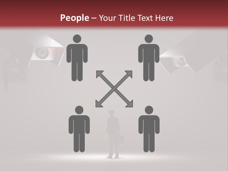 Protection Man Electronic PowerPoint Template