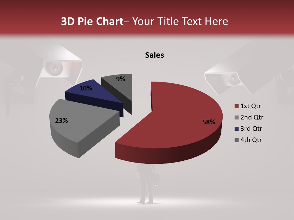 Protection Man Electronic PowerPoint Template