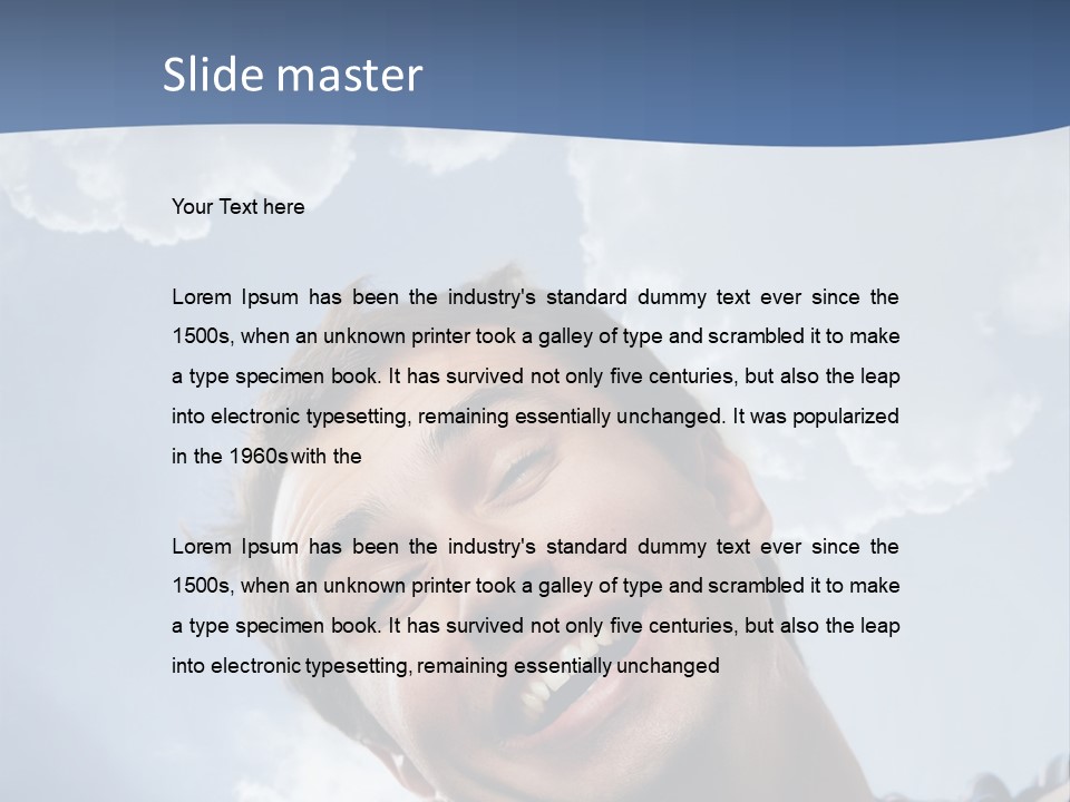 Satisfied Human Excited PowerPoint Template