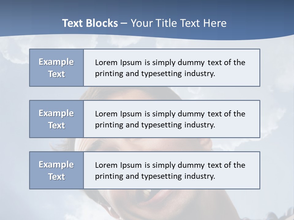 Satisfied Human Excited PowerPoint Template
