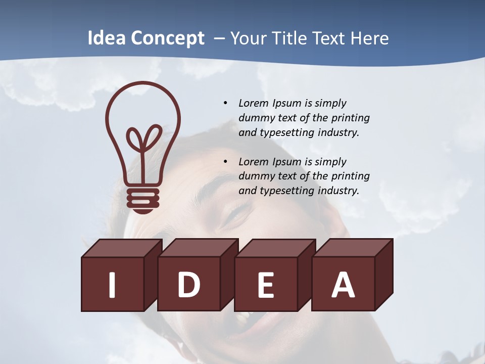 Satisfied Human Excited PowerPoint Template