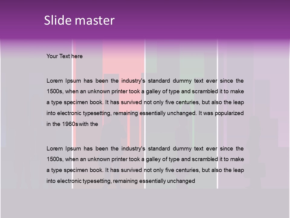Cityscape Objects Employee PowerPoint Template