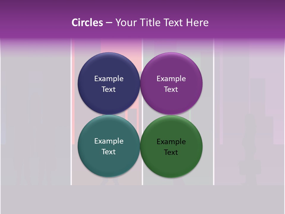 Cityscape Objects Employee PowerPoint Template