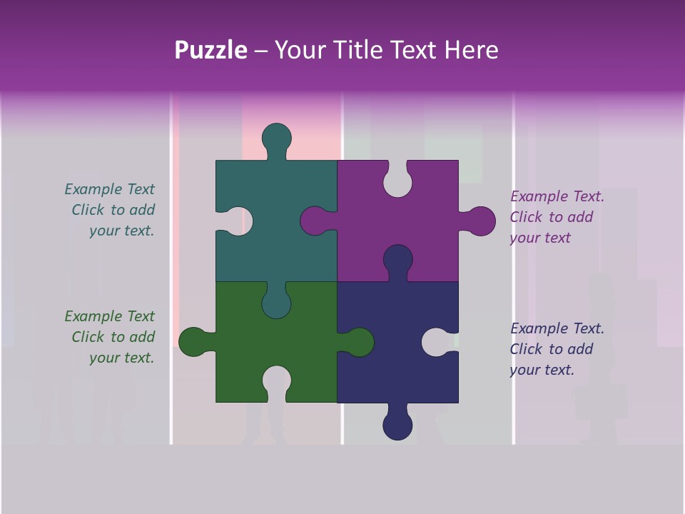 Cityscape Objects Employee PowerPoint Template