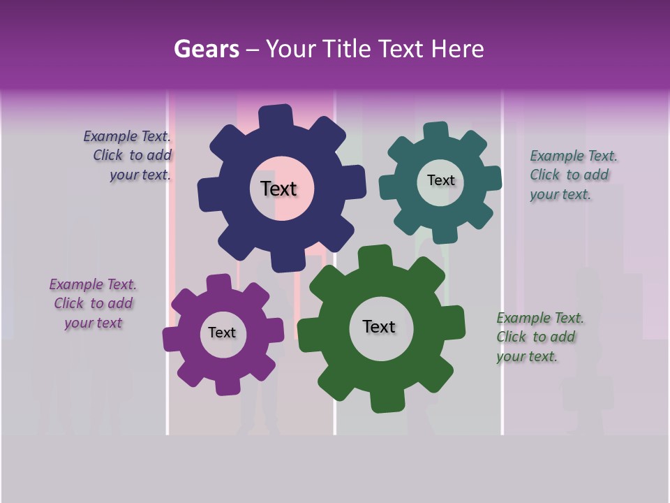 Cityscape Objects Employee PowerPoint Template