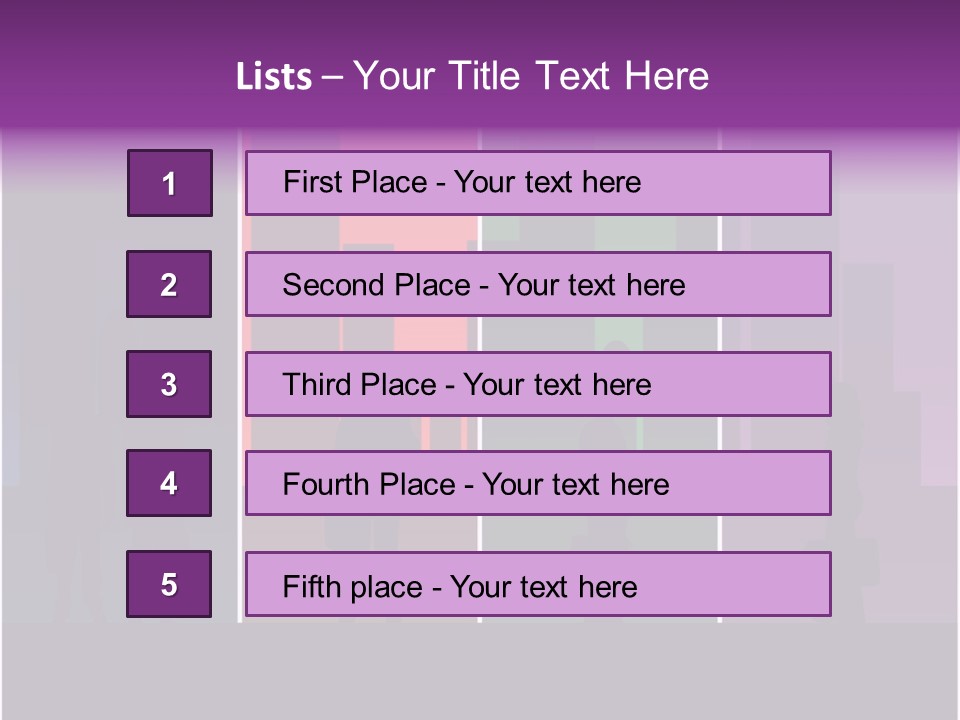 Cityscape Objects Employee PowerPoint Template