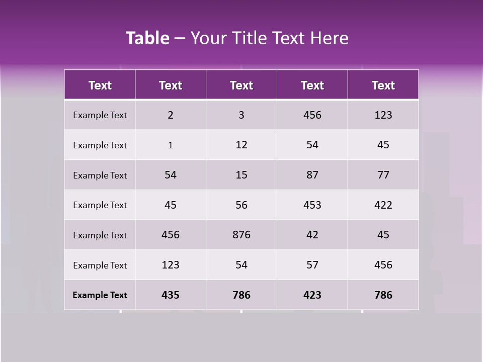 Cityscape Objects Employee PowerPoint Template