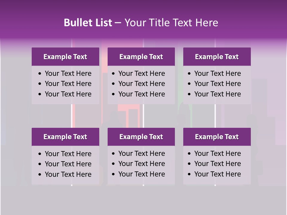 Cityscape Objects Employee PowerPoint Template