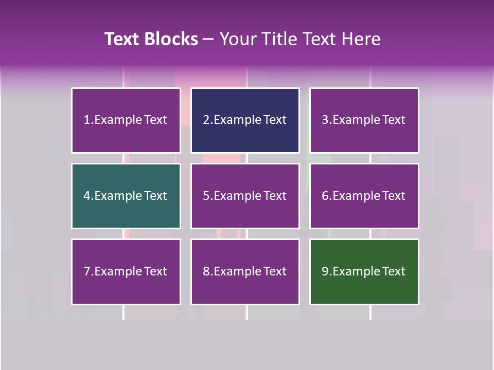 Cityscape Objects Employee PowerPoint Template