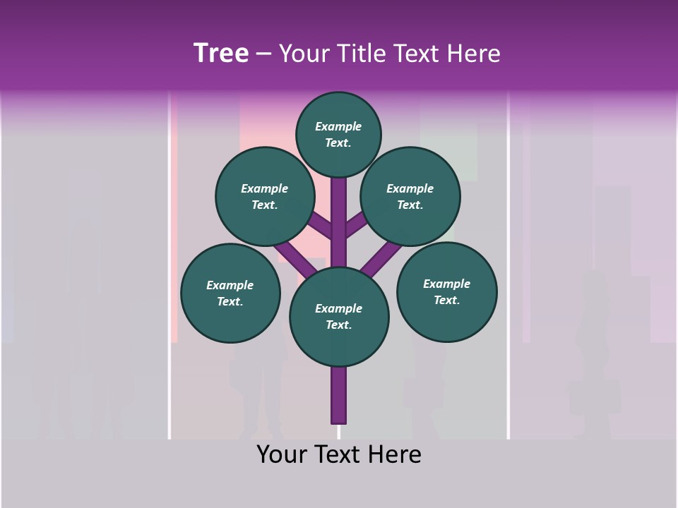 Cityscape Objects Employee PowerPoint Template