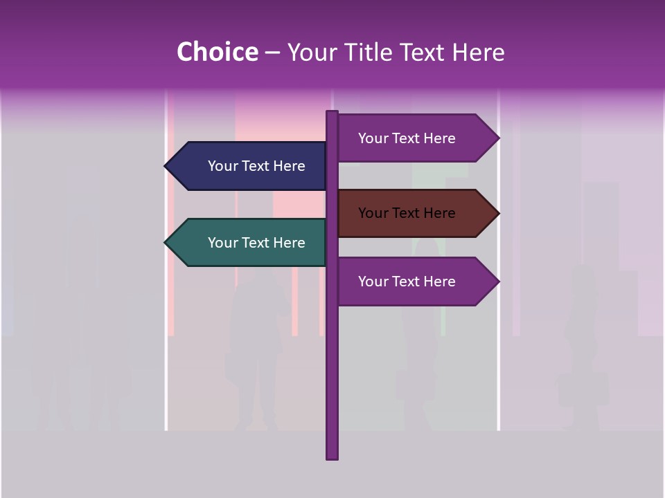 Cityscape Objects Employee PowerPoint Template