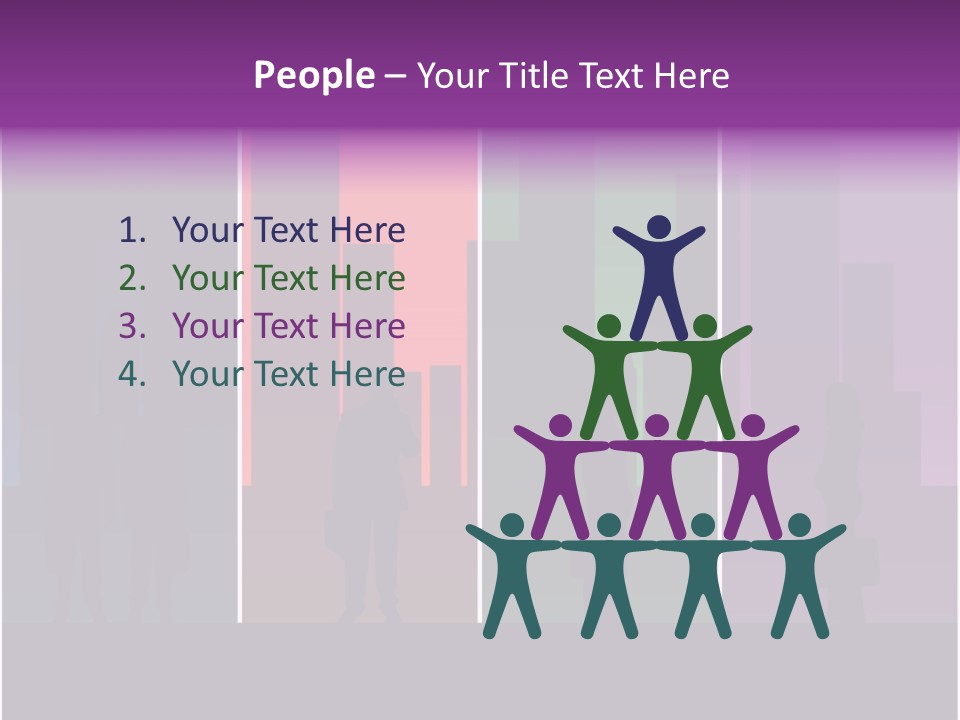 Cityscape Objects Employee PowerPoint Template