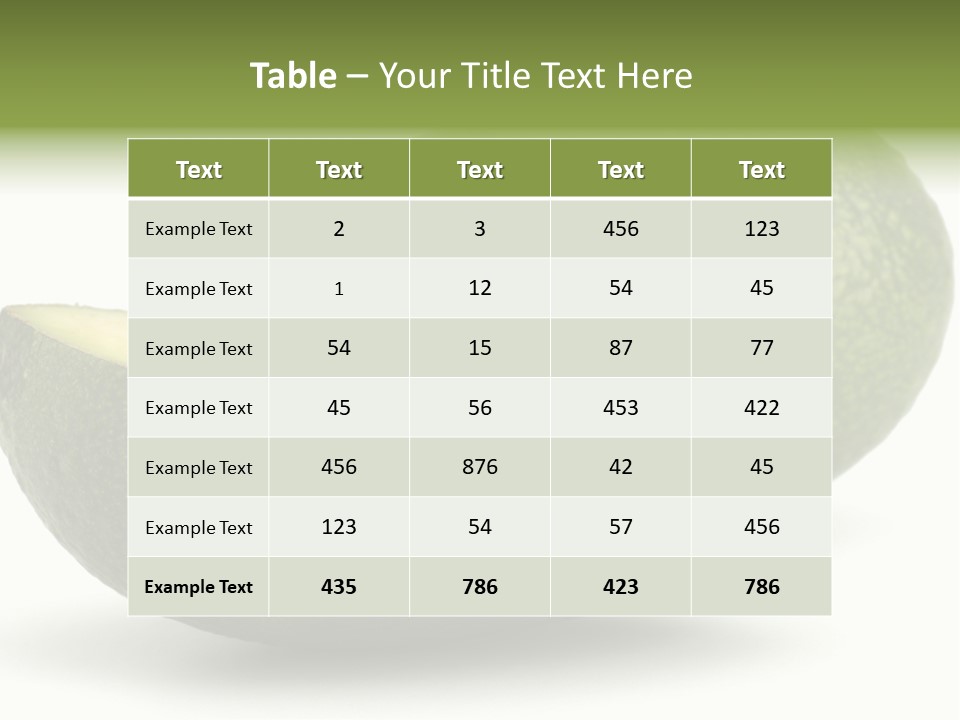 Nature Ripe Dieting PowerPoint Template