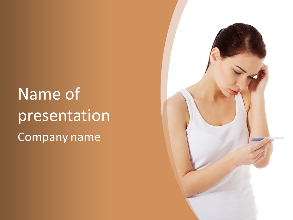 Fertilization Sadness Young PowerPoint Template