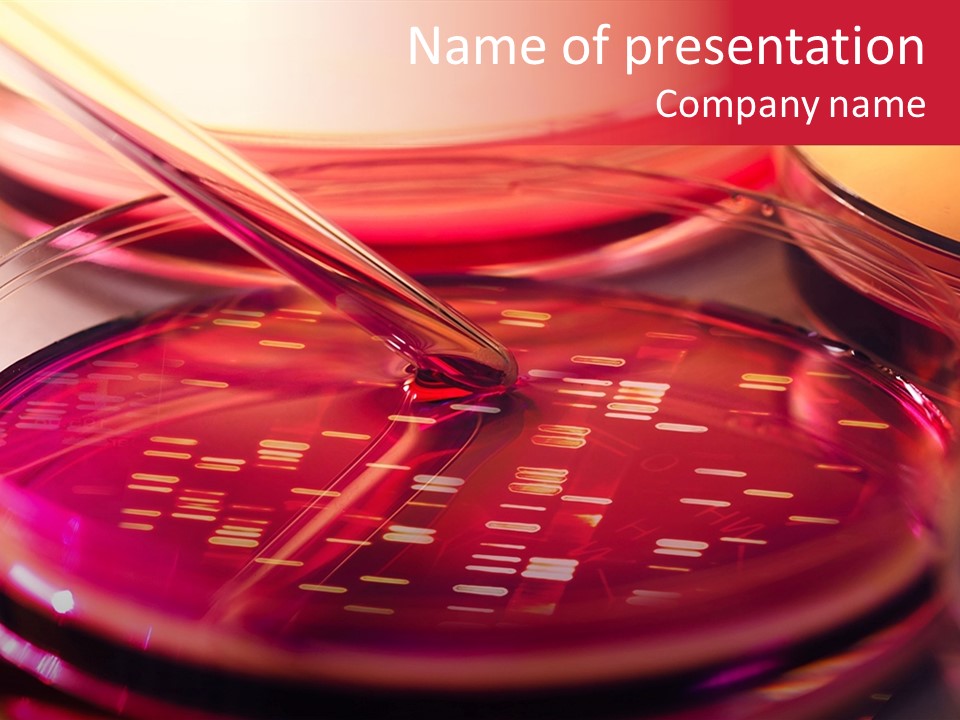 Red Petri Hygiene PowerPoint Template