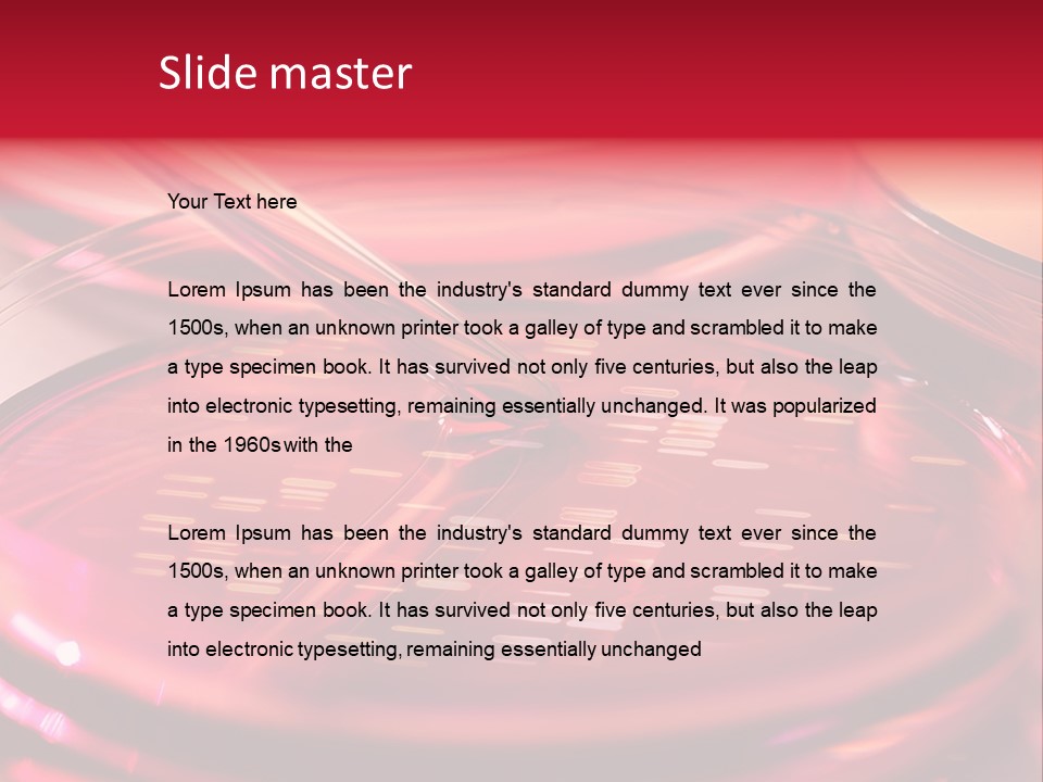 Red Petri Hygiene PowerPoint Template