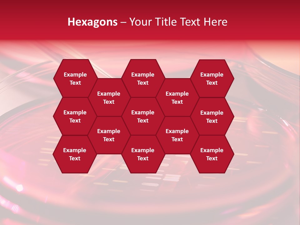 Red Petri Hygiene PowerPoint Template