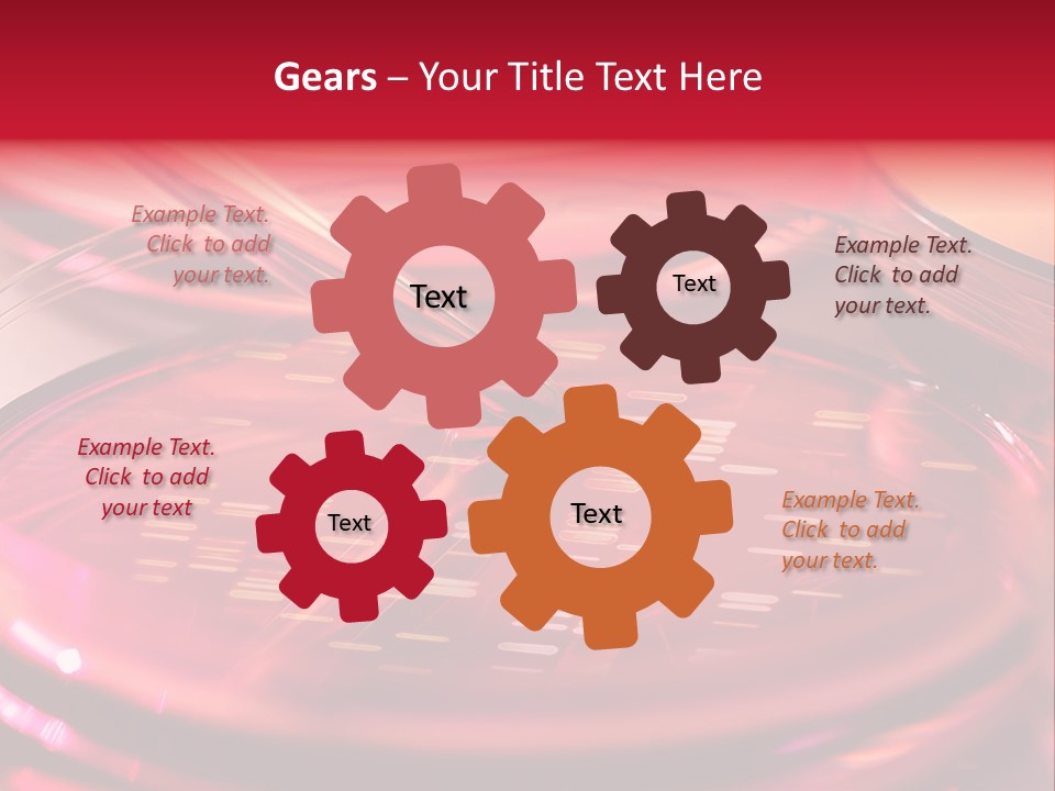 Red Petri Hygiene PowerPoint Template