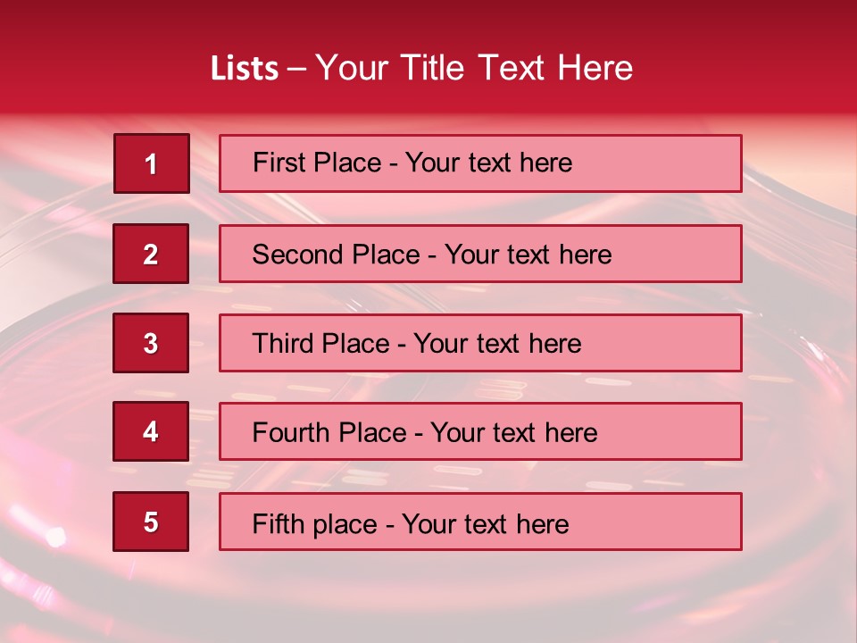 Red Petri Hygiene PowerPoint Template