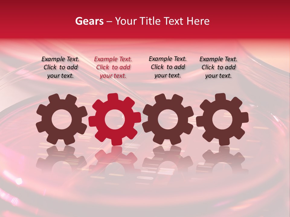 Red Petri Hygiene PowerPoint Template