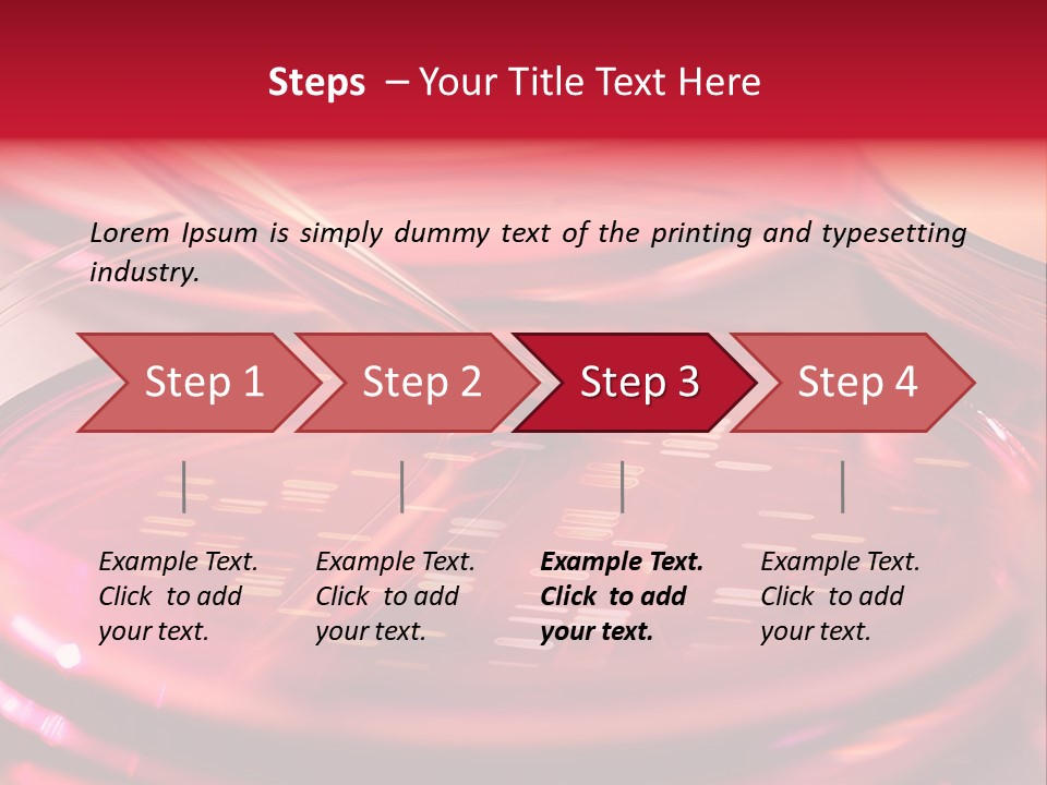 Red Petri Hygiene PowerPoint Template