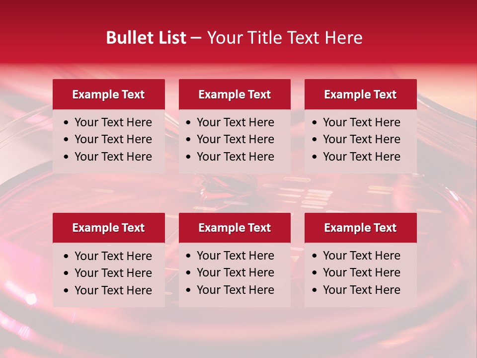 Red Petri Hygiene PowerPoint Template
