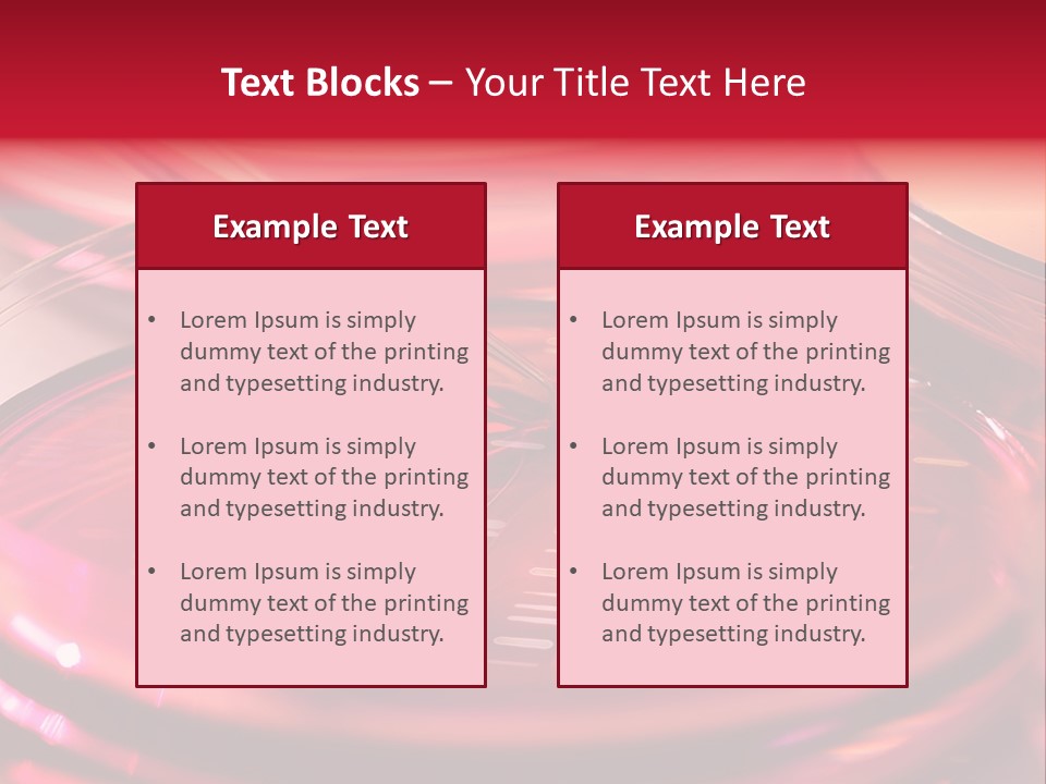 Red Petri Hygiene PowerPoint Template