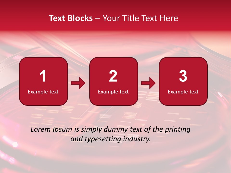 Red Petri Hygiene PowerPoint Template