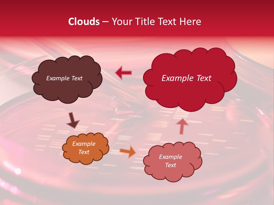 Red Petri Hygiene PowerPoint Template