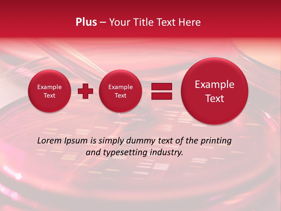 Red Petri Hygiene PowerPoint Template